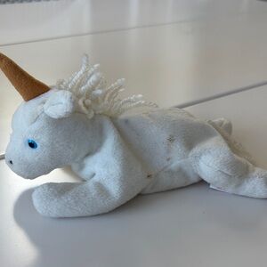 Ty “Mystic” Unicorn Beanie Baby 1993 (no hang tag) pvc pellets